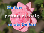 Genau richtig